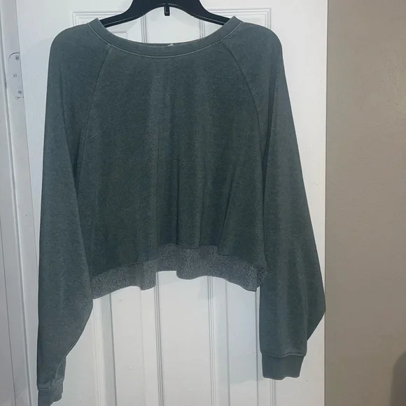 Double Zero Green Sweatpants & Matching Sweatshirt Soft Cotton Blend - Picture 2 of 9